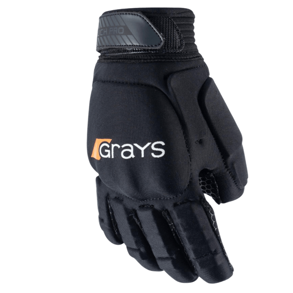 Grays | Grays Touch Pro Glove Left Hand | Touch Pro Glove Left Hand - Black / XSmall | Total Hockey