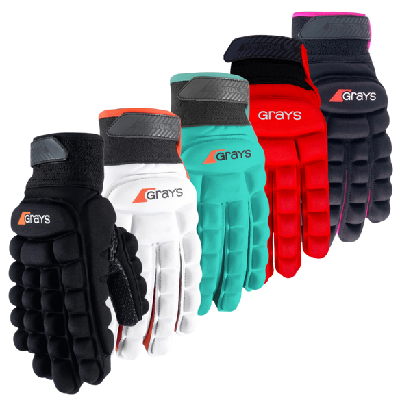Grays | Grays International PRO Glove Left Hand | International PRO Glove Left Hand - White / 2XSmall | Total Hockey