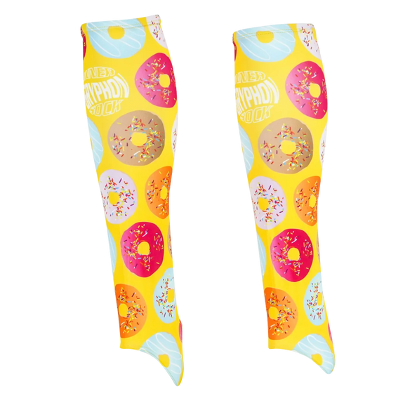 Inner Sock Without Stirrup - Orange Donuts