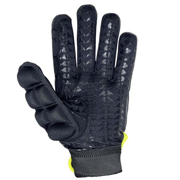Guerilla | Guerilla Howler Glove Right Hand | Howler Glove Right Hand - Black/Yellow / 2XSmall | Total Hockey