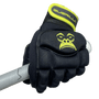 Guerilla | Guerilla Howler Glove Right Hand | Howler Glove Right Hand - Black/Yellow / 2XSmall | Total Hockey