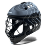 Mercian Hockey | Mercian Hockey Genesis 3 Mini Helmet | Genesis 3 Mini Helmet - Black/Silver / Mini | Total Hockey