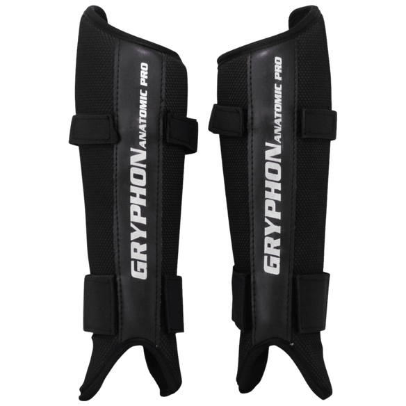 Gryphon Hockey | Gryphon Hockey Anatomic PRO G4 Shinguard Black | Anatomic PRO G4 Shinguard Black - Small | Total Hockey