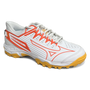 Total Hockey | Total Hockey Mizuno Lynx Jr Hockey Shoe | Mizuno Lynx Jr Hockey Shoe - White/Fiery Coral | Total Hockey