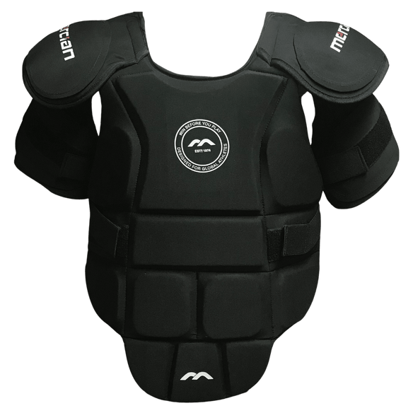 Mercian Hockey | Mercian Hockey Evolution 1 Chest/Shoulder Protection | Evolution 1 Chest/Shoulder Protection - Black / XSmall | Total Hockey