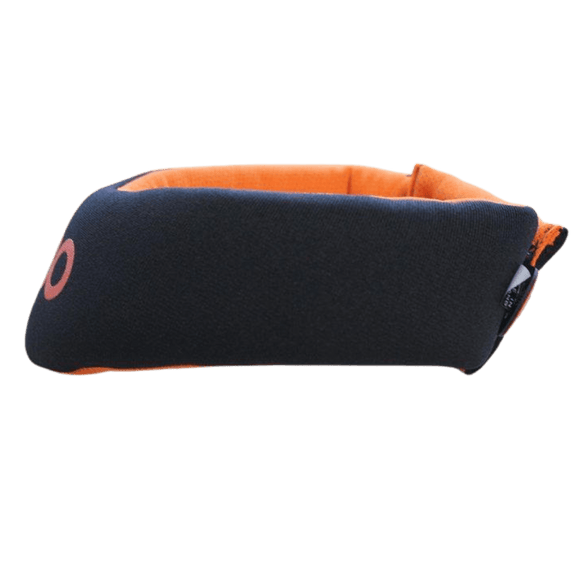 OBO | OBO CLOUD Throat Guard Black | CLOUD Throat Guard Black - Black/Orange / One Size | Total Hockey