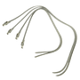 OBO | OBO Front Kicker Straps | Front Kicker Straps - Silver / Set | Total Hockey