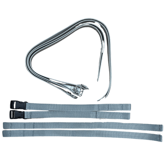 OBO | OBO Full Harness Kicker Straps NEW | Full Harness Kicker Straps NEW - Silver / One Set | Total Hockey