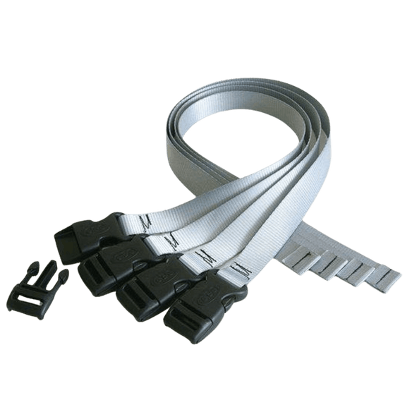 OBO | OBO Legguard Straps | Legguard Straps - Silver / One Set | Total Hockey