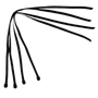 OBO | OBO Nylon Webbing Front Kicker Strap | Nylon Webbing Front Kicker Strap - Black | Total Hockey