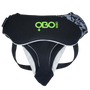 OBO | OBO ROBO Jewel Case Pelvic Guard Female | ROBO Jewel Case Pelvic Guard Female - Black/Green / One Size | Total Hockey