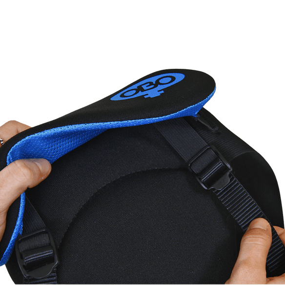 OBO | OBO YAHOO Guard Female Pelvic | YAHOO Guard Female Pelvic - Black/Peron / Small | Total Hockey