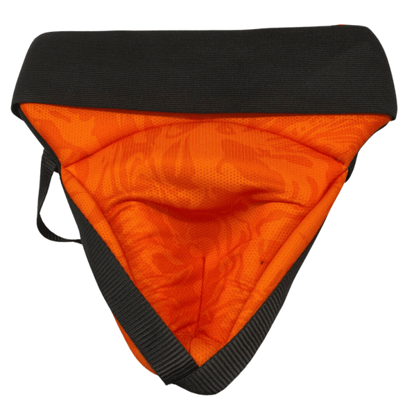 OBO | OBO CLOUD Guard Male Groin | CLOUD Guard Male Groin - Black/Orange / One Size | Total Hockey