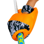 OBO | OBO ROBO PLUS Hand Protector Right Orange | ROBO PLUS Hand Protector Right Orange - Orange / Medium | Total Hockey
