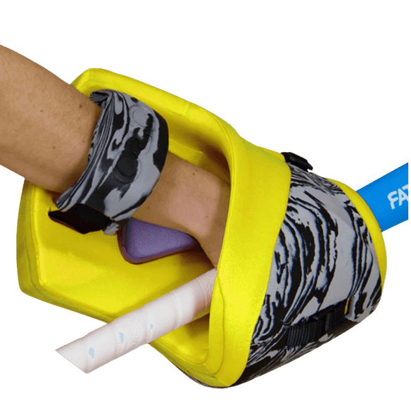 OBO | OBO ROBO PLUS Hand Protector Right Yellow | ROBO PLUS Hand Protector Right Yellow - Yellow / Medium | Total Hockey