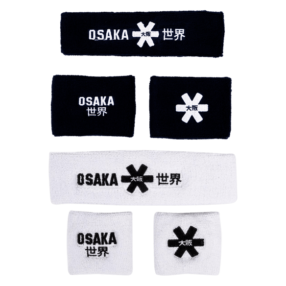OSAKA Hockey | OSAKA Hockey Sweatband Set 2.0 | Sweatband Set 2.0 - White | Total Hockey
