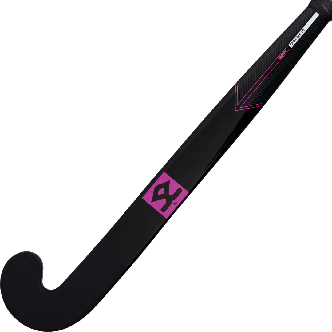 Shrey Hockey | Shrey Hockey Chroma 10 Black/Pink (2025) | Chroma 10 Black/Pink (2025) - 36.5" Light | Total Hockey