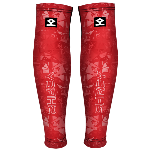 Shrey Hockey | Shrey Hockey Shinliners Without Stirrup - Red | Shinliners Without Stirrup - Red - Red / Senior | Total Hockey