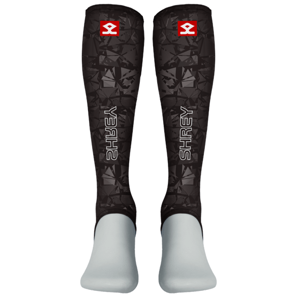 Shrey Hockey | Shrey Hockey Shinliners With Stirrup - Black | Shinliners With Stirrup - Black - Black / Senior | Total Hockey