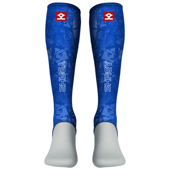 Shrey Hockey | Shrey Hockey Shinliners With Stirrup - Royal | Shinliners With Stirrup - Royal - Royal / Senior | Total Hockey