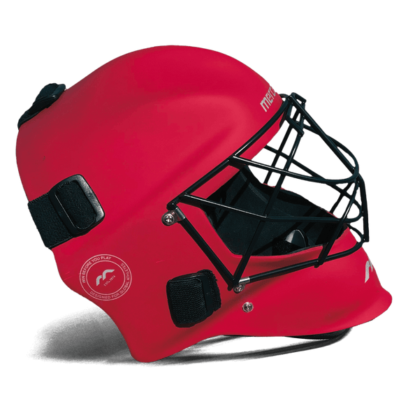 Mercian Hockey | Mercian Hockey Genesis Helmet Matt Red | Genesis Helmet Matt Red - Matt Red / Junior | Total Hockey