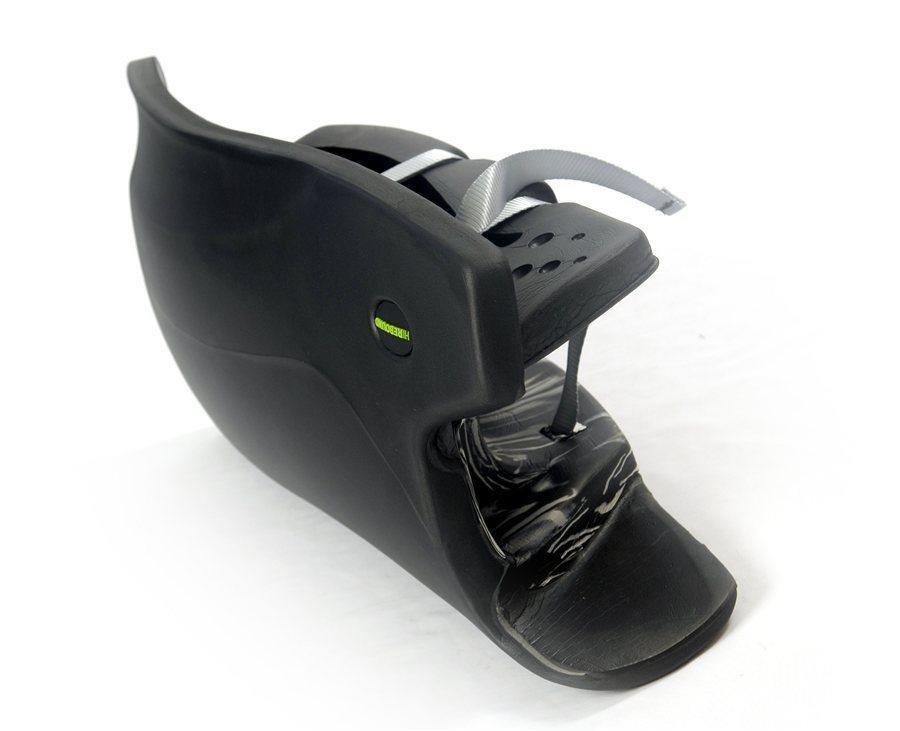 OBO | OBO HI REBOUND Legguards Black Wing/Yellow | HI REBOUND Legguards Black Wing/Yellow - Black Wing/Yellow / Medium | Total Hockey