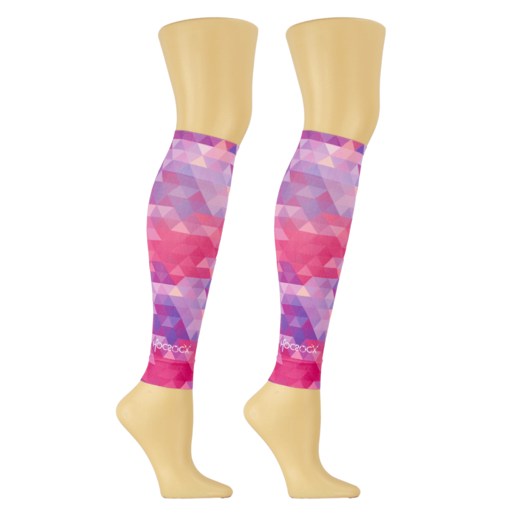 HocSocx Footless Pink Kaleidoscope Leg Sleeve