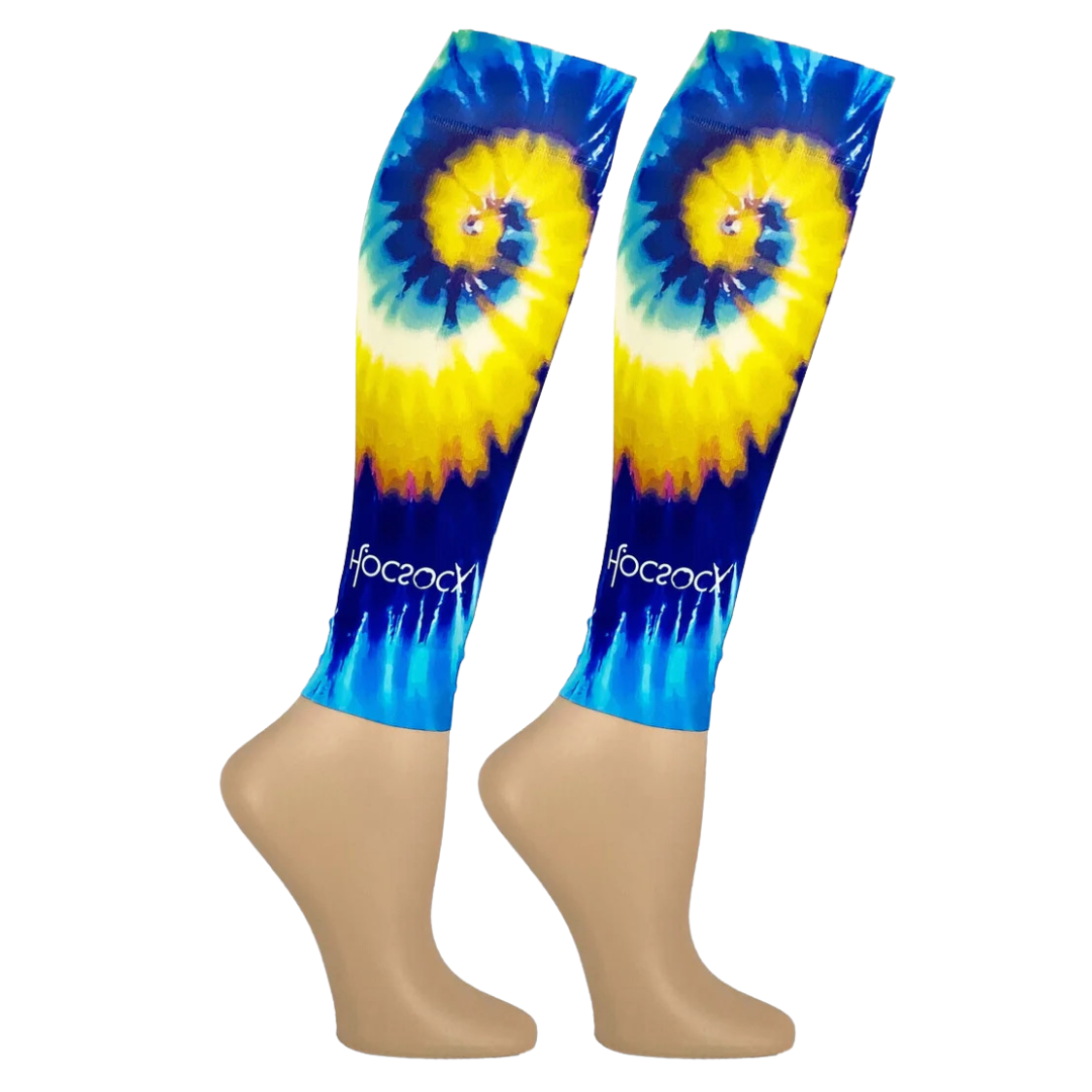 Footless Psychedelic Blue Leg Sleeve
