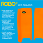 OBO | OBO ROBO PLUS Legguards Orange | ROBO PLUS Legguards Orange - Medium / Orange | Total Hockey