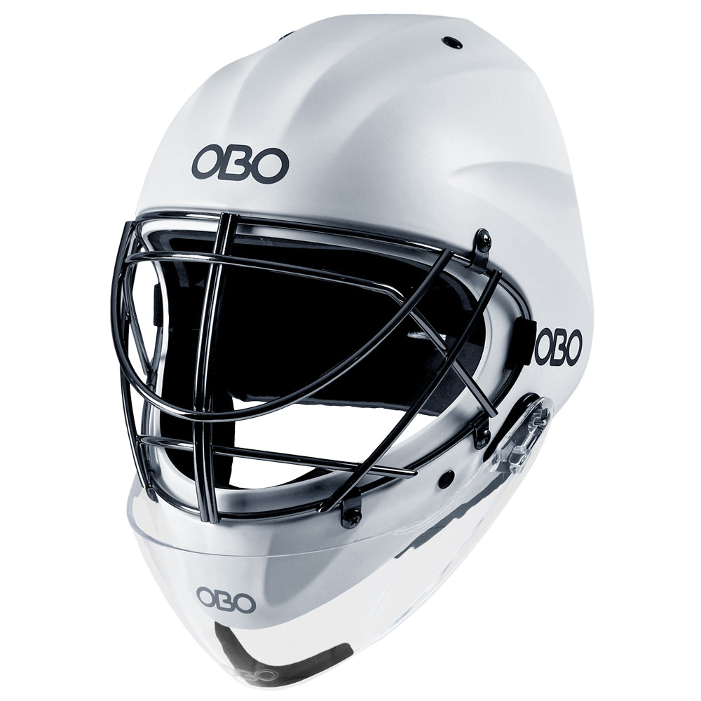 ABS Helmet White with Throat Guard